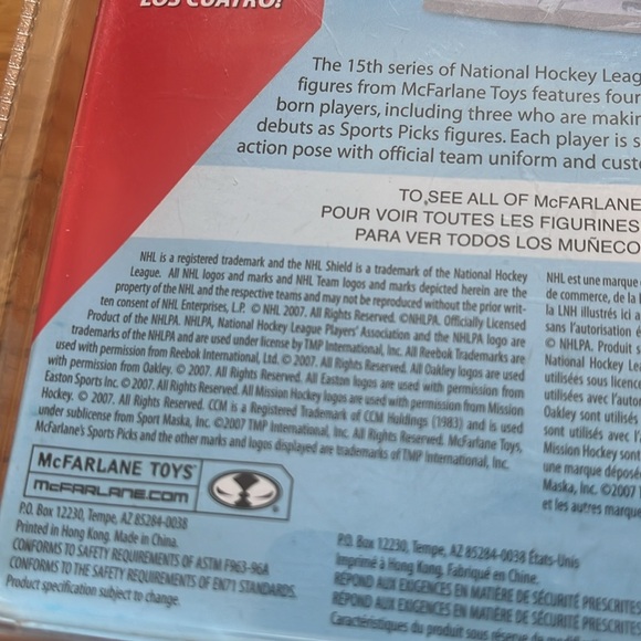 Eric Staal McFarlanes Sportspicks Figure / NHL / Carolina Hurricanes / 2007 - Picture 7 of 8